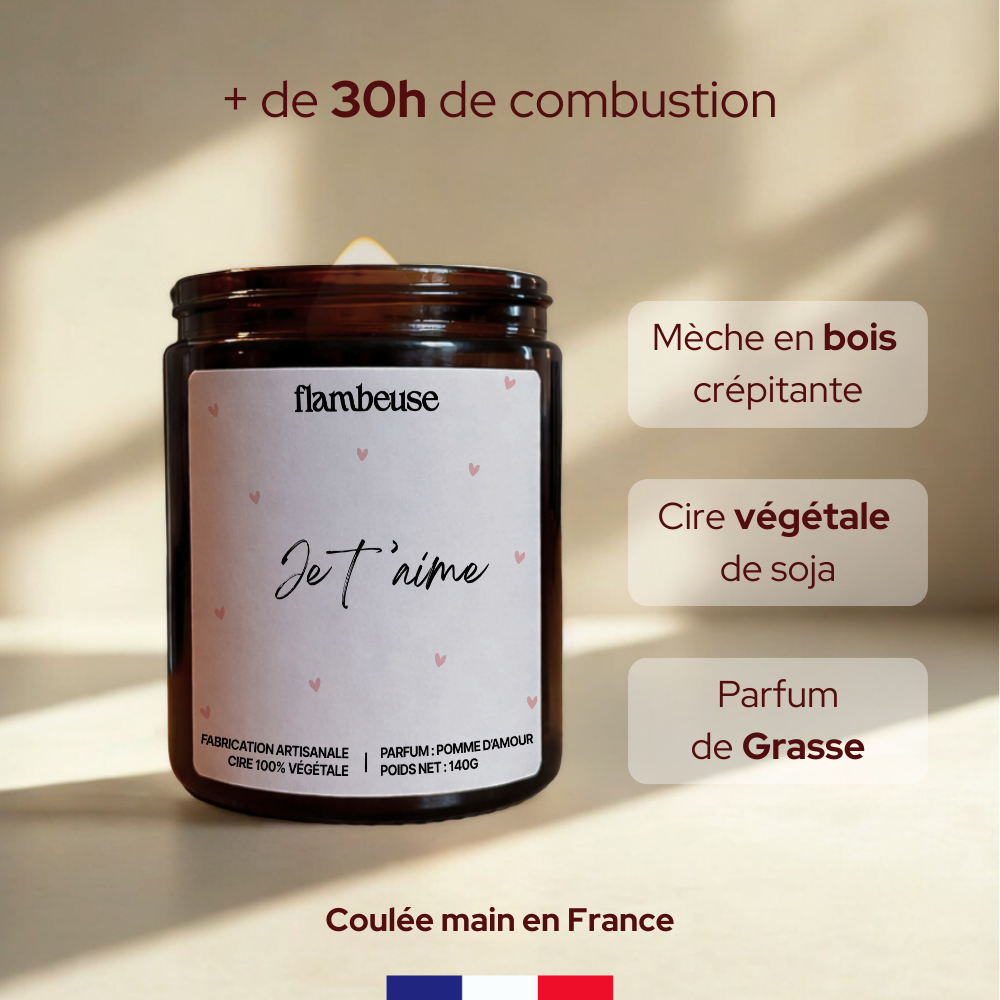 Bougie "Je t'aime"