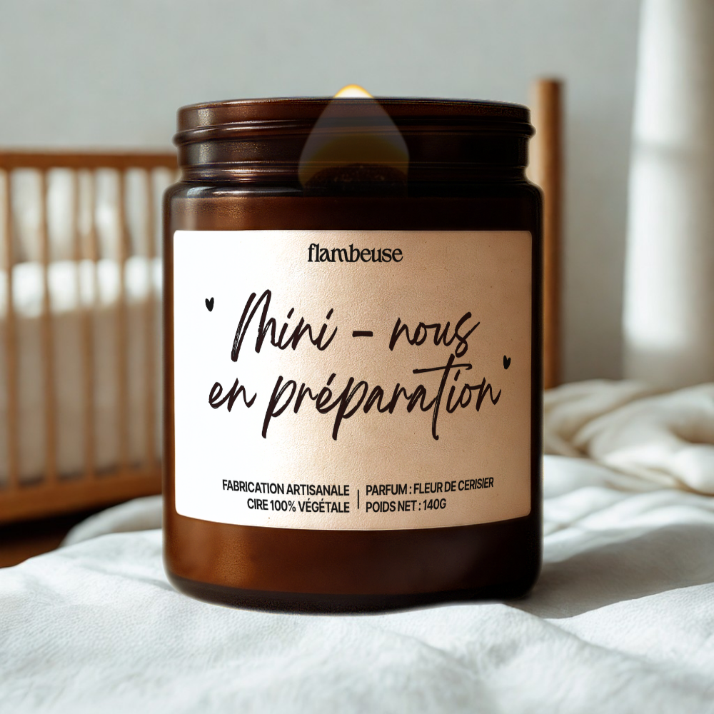 Bougie "Mini-nous en préparation"