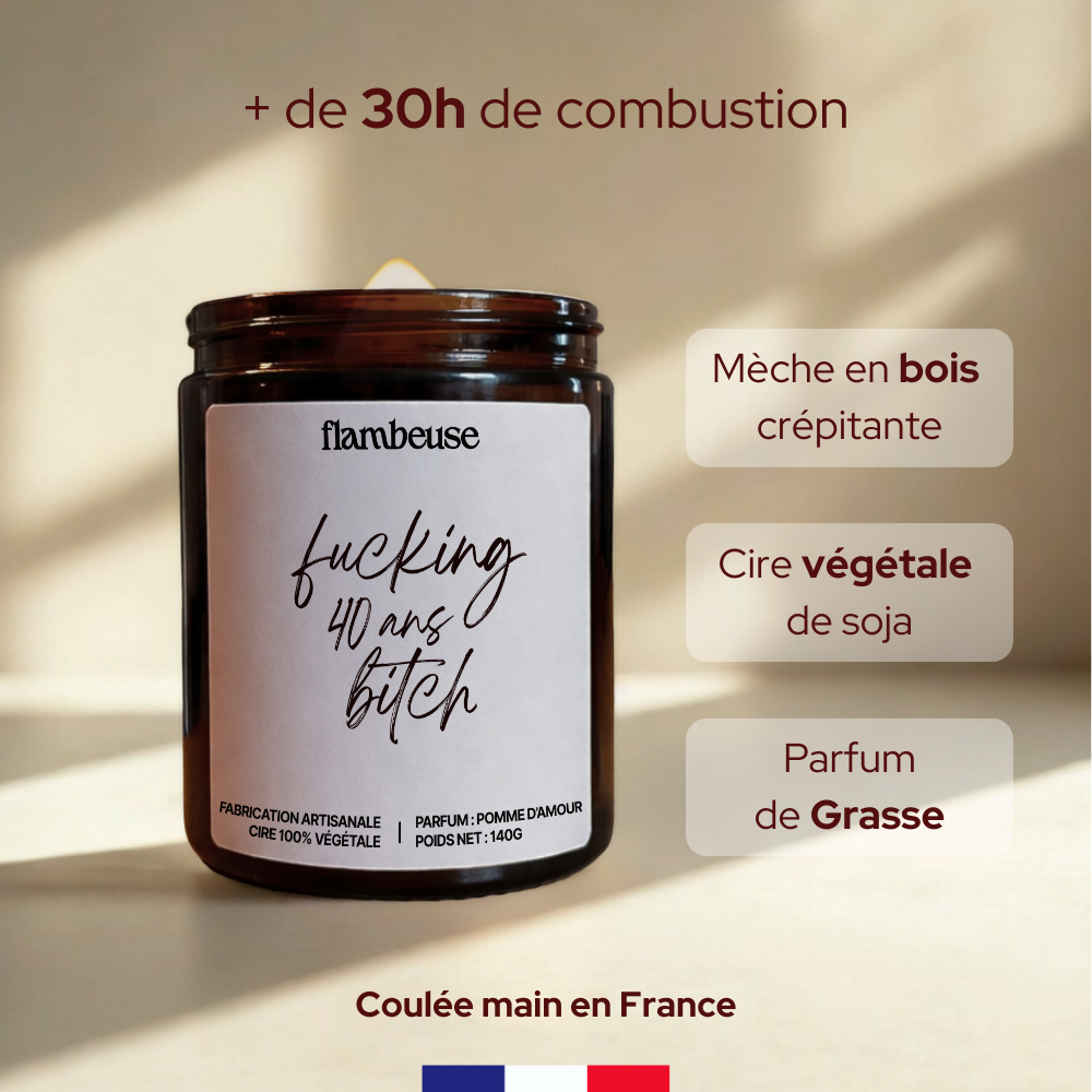 Bougie "Fucking 40 ans bitch"