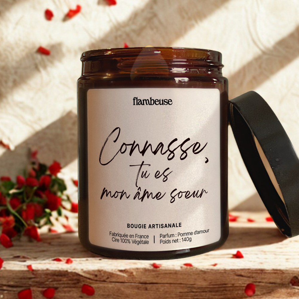 Bougie "Connasse, tu es mon âme soeur"