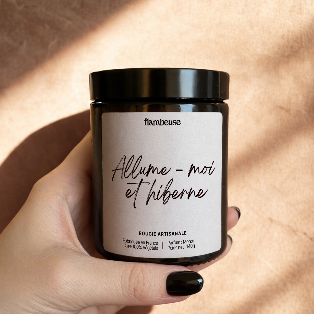 Bougie "Allume-moi et hiberne"