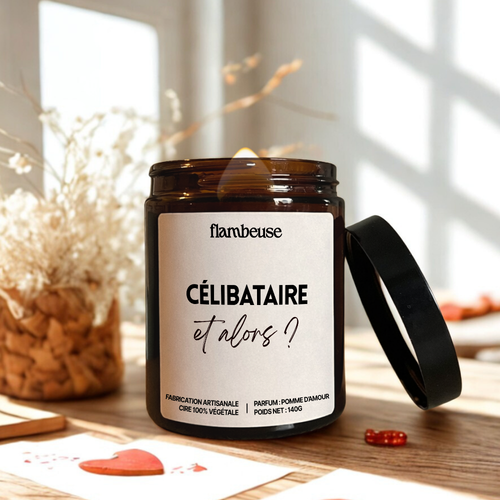 Bougie "Célibataire, et alors ?"