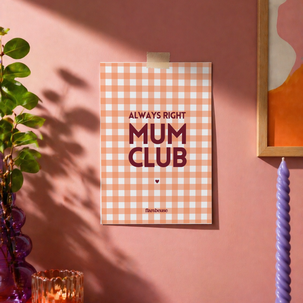Carte de voeux A6 - Always right mum club