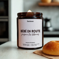 Bougie "Bébé en route, prépare les biberons"