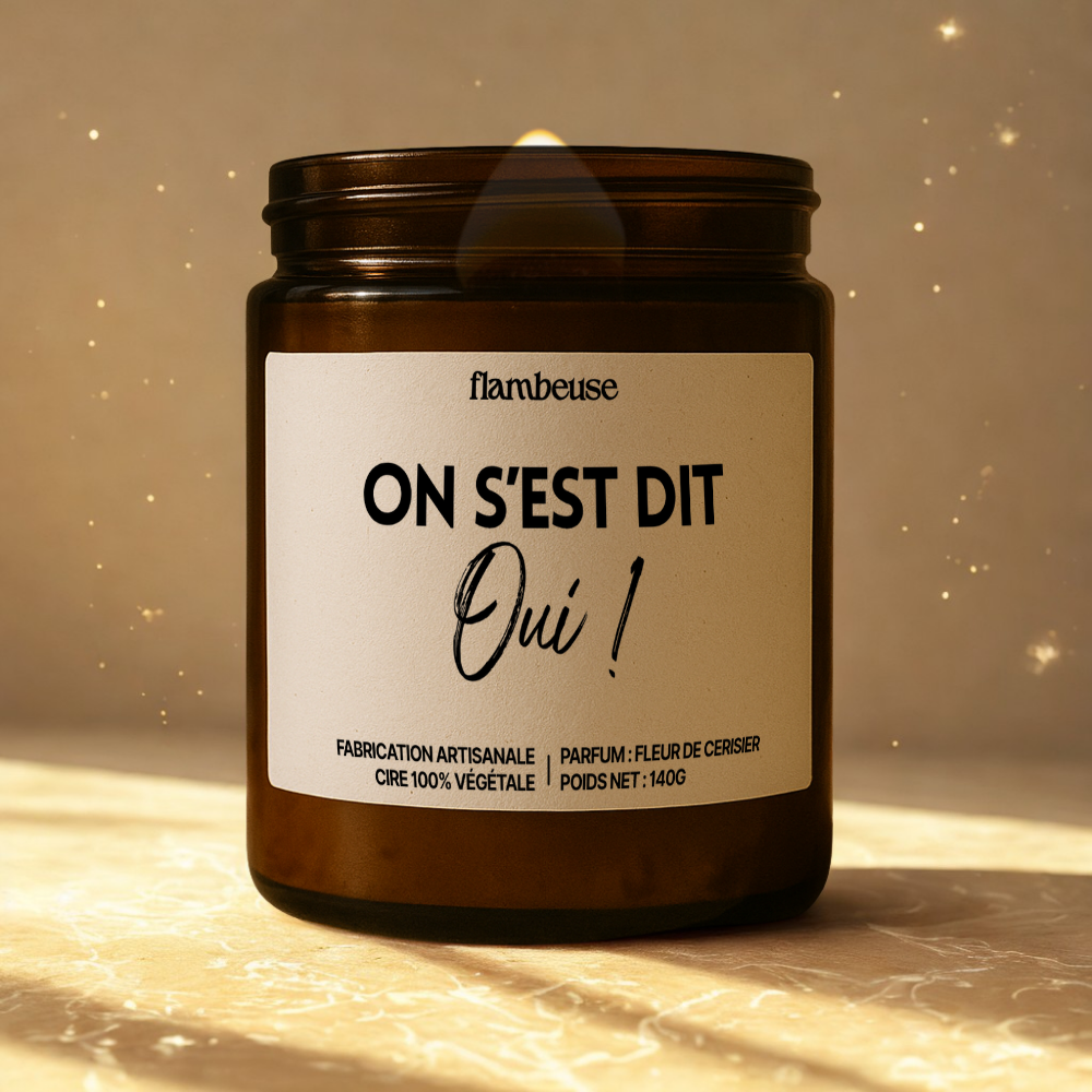 Bougie "On s'est dit OUI !"