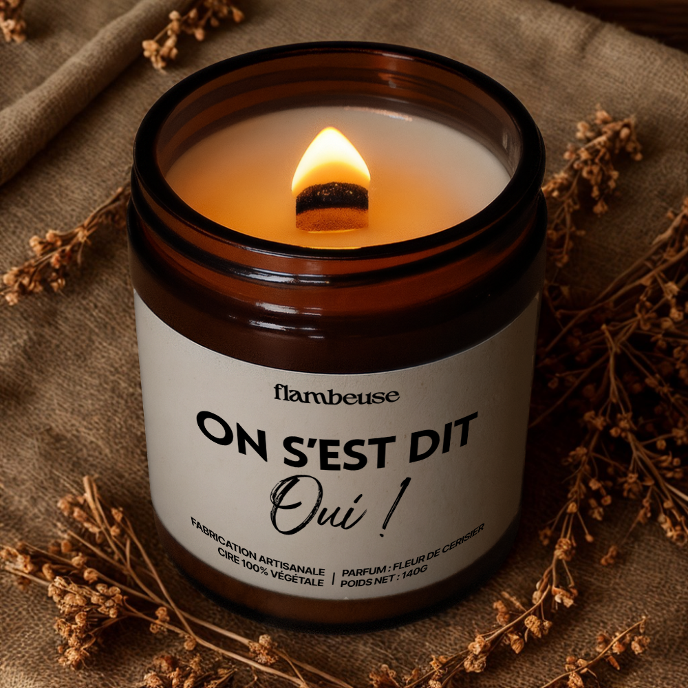 Bougie "On s'est dit OUI !"