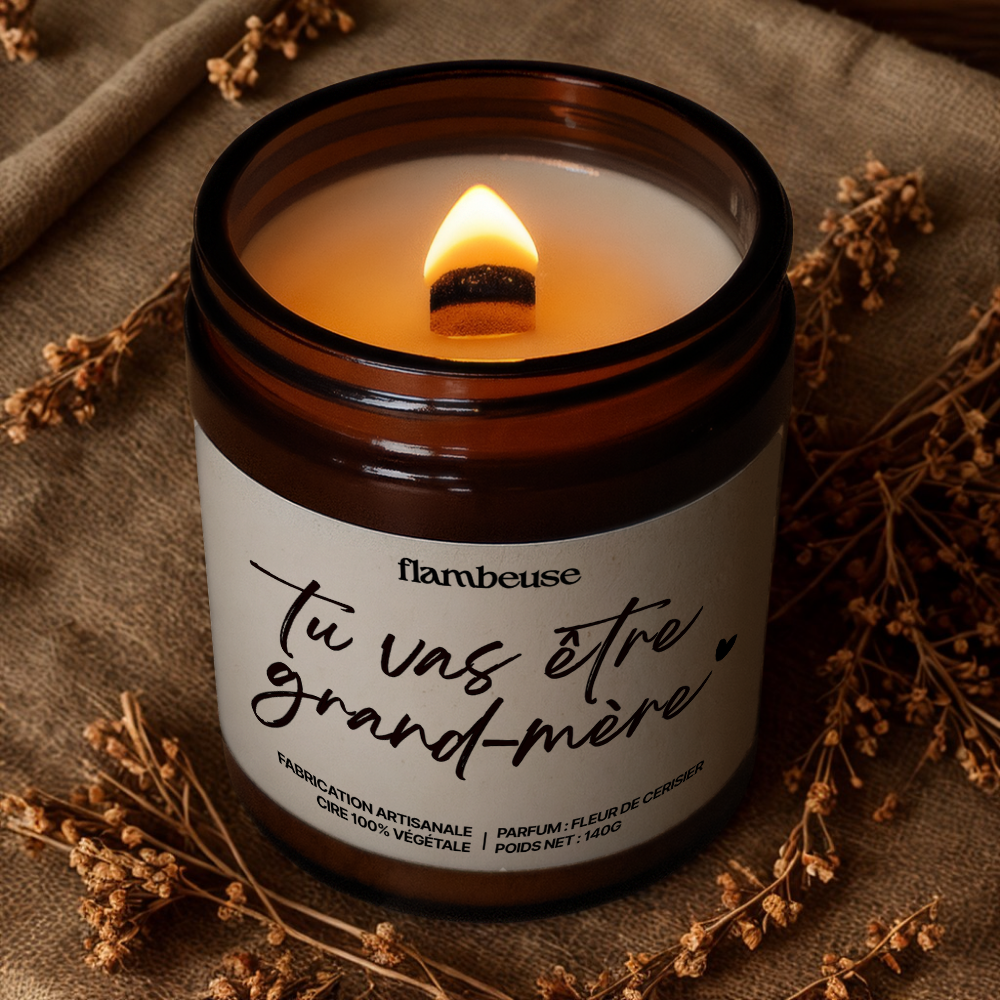 Bougie "Tu vas être grand-mère"