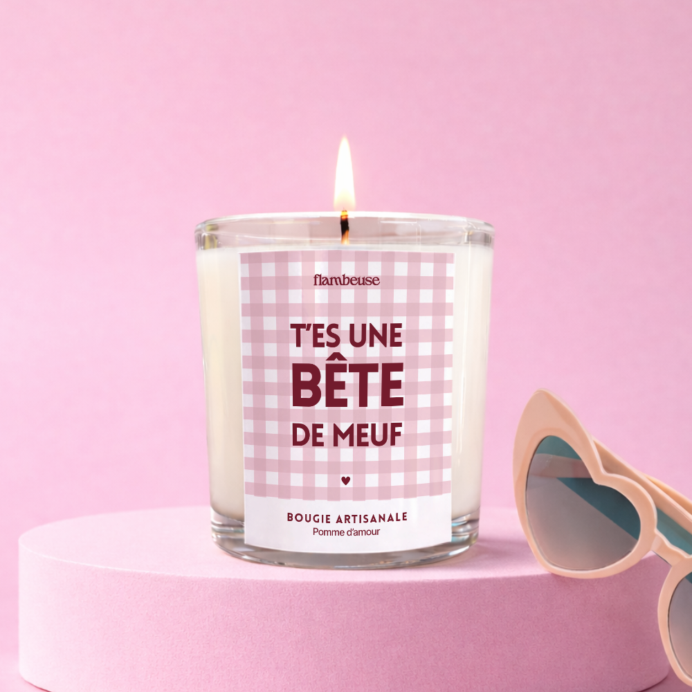 Bougie Vichy 180g - T'es une bête de meuf