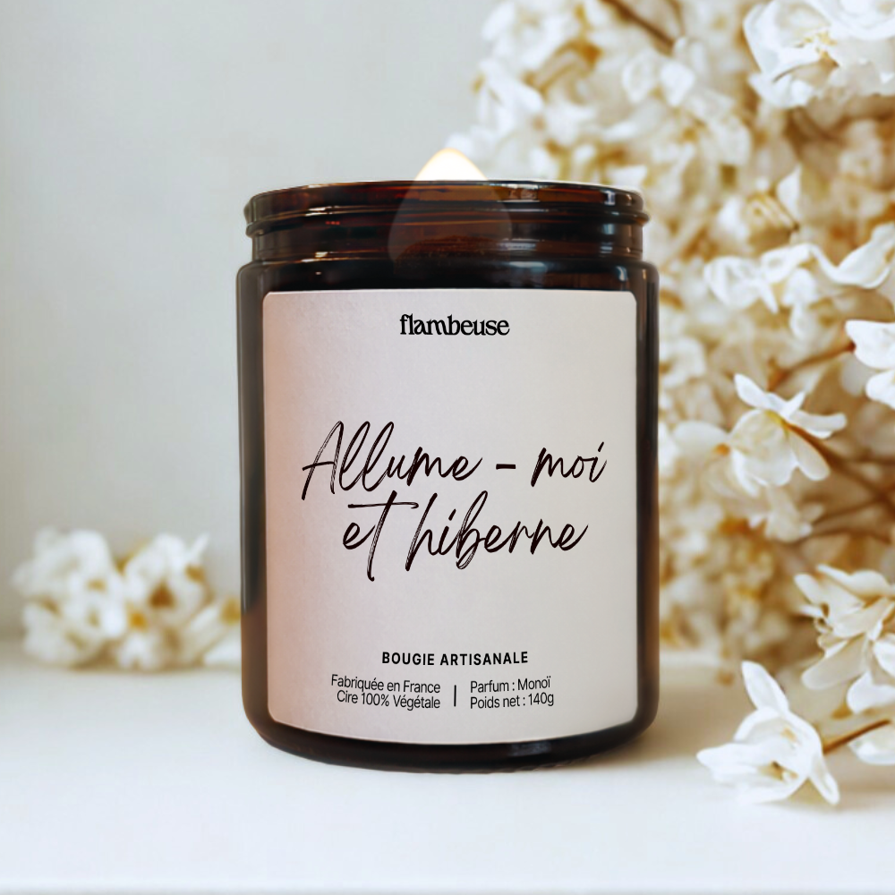 Bougie "Allume-moi et hiberne"