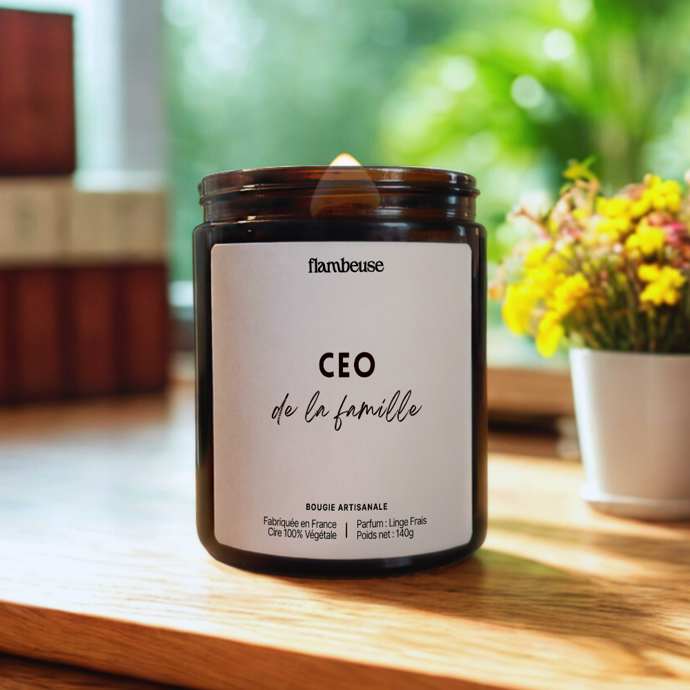 Bougie "CEO de la famille"