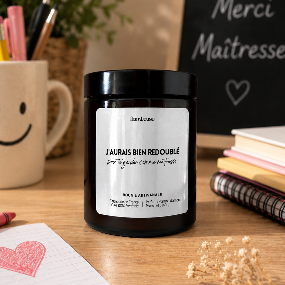 Bougie "J'aurais bien redoublé"
