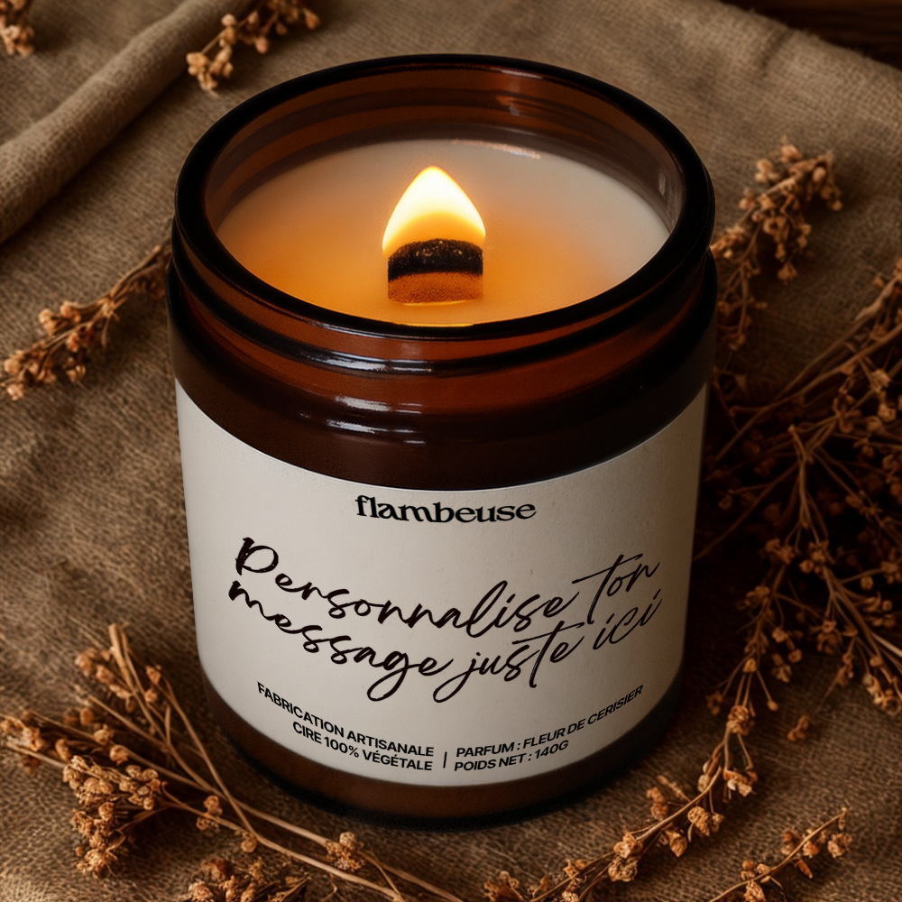 Bougie parfumée personnalisable