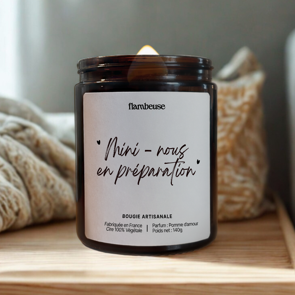 Bougie "Mini-nous en préparation"