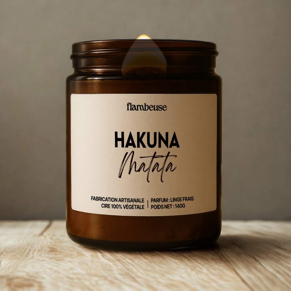 Bougie "Hakuna Matata"