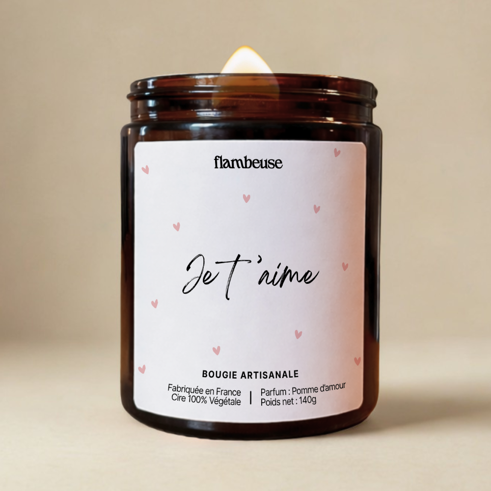 Bougie "Je t'aime"