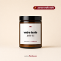 Bougie parfumée personnalisable