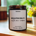 Bougie "Résolution 2026 n°1 : Rester moi-même"