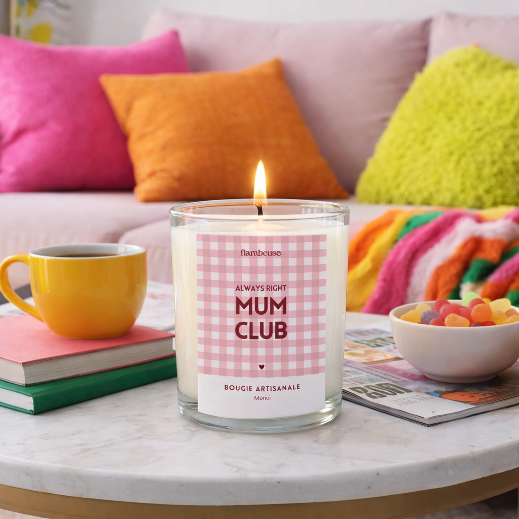 Bougie "ALWAYS RIGHT MUM CLUB"