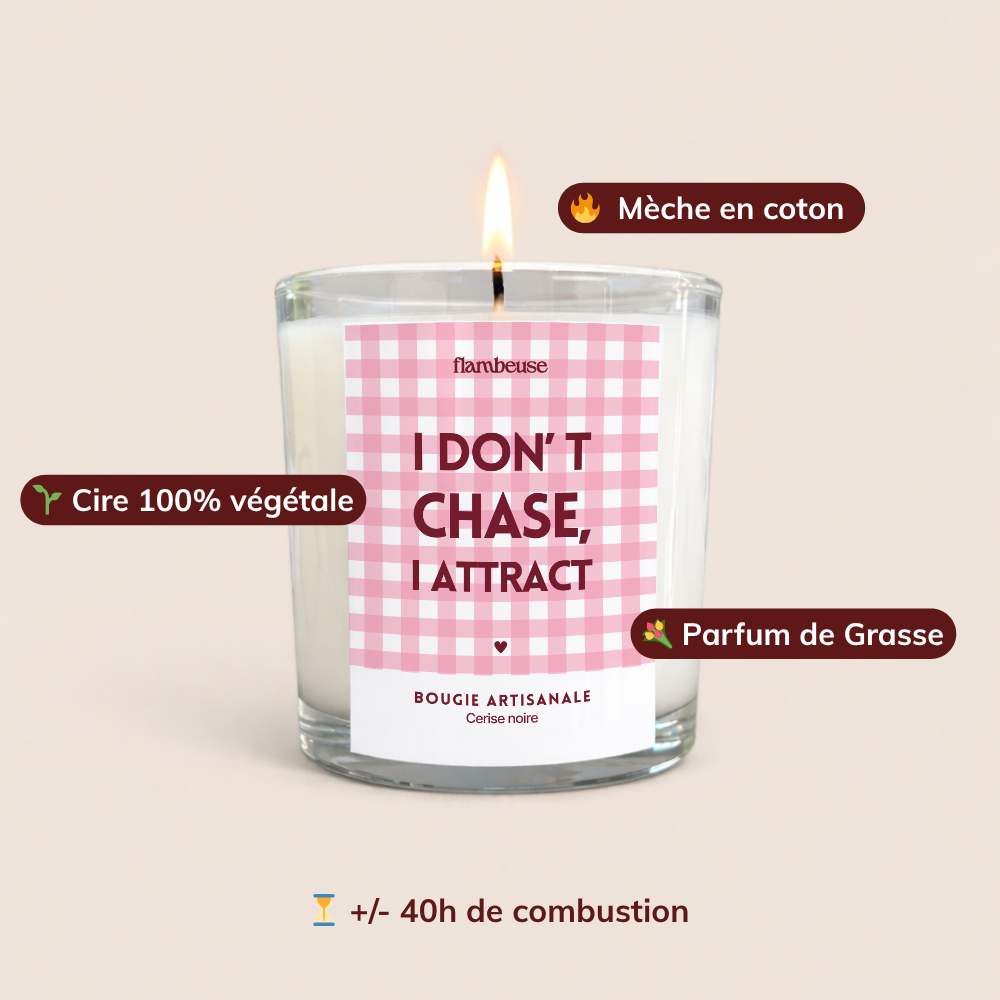 Bougie Vichy 180g - I don't chase I attract