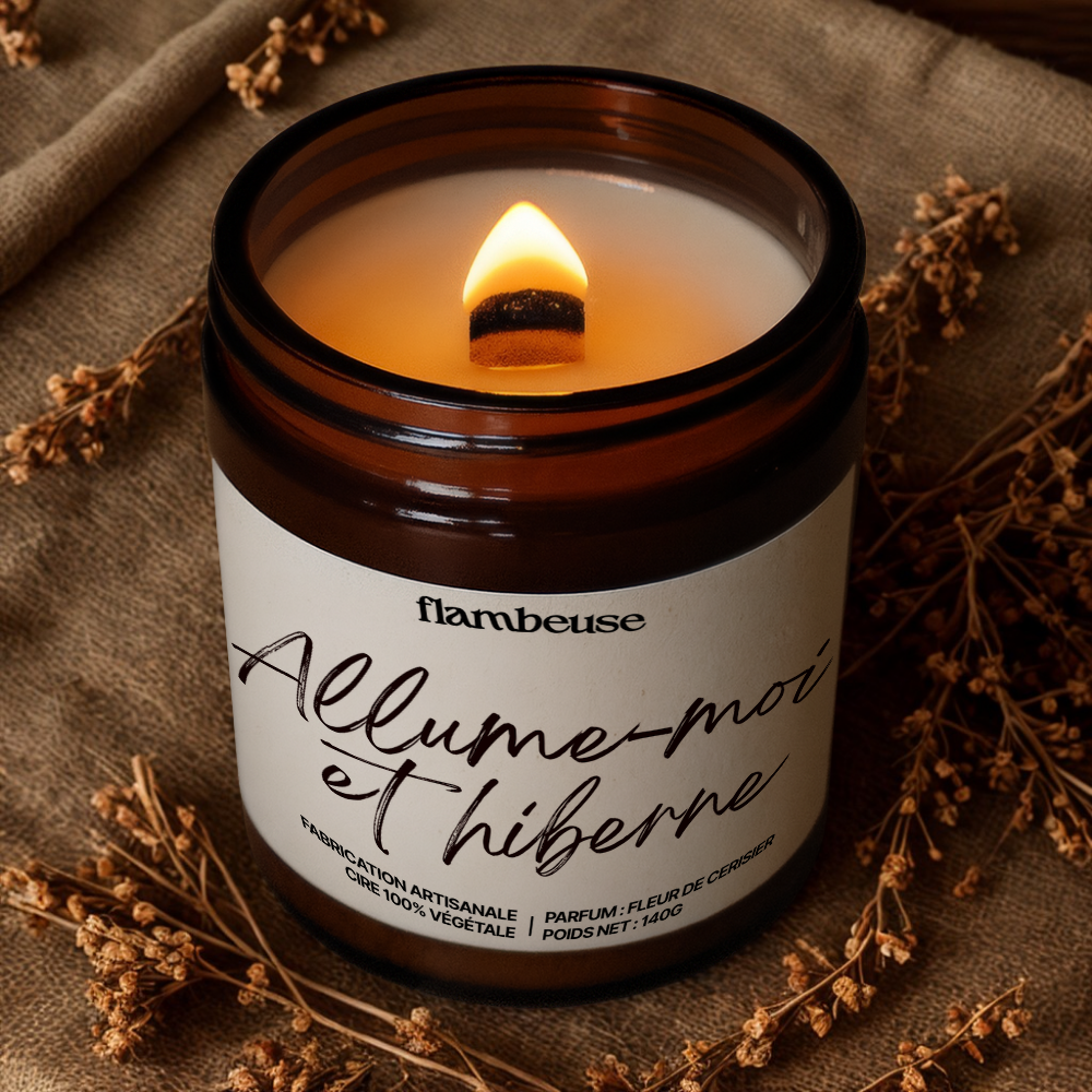 Bougie "Allume-moi et hiberne"