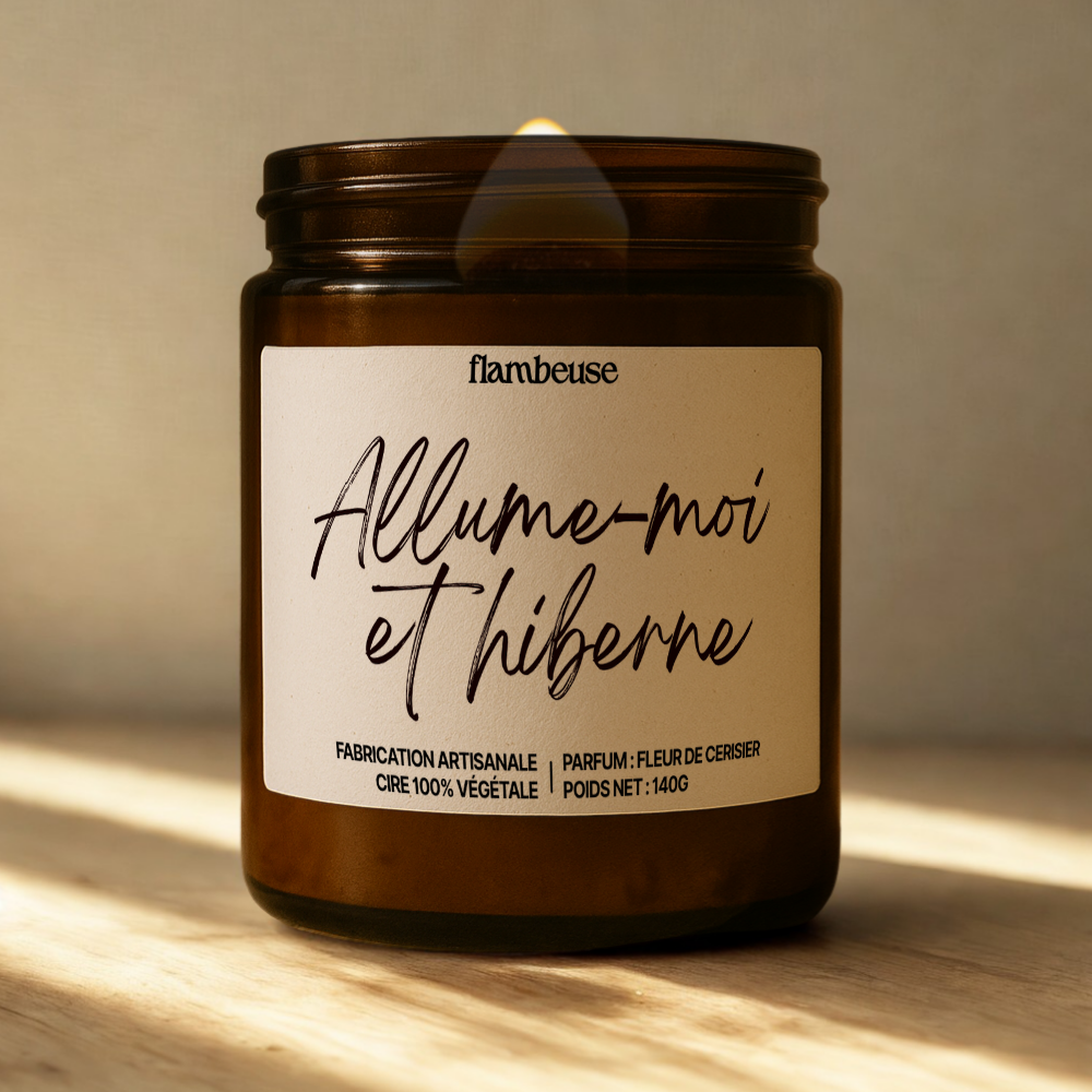Bougie "Allume-moi et hiberne"