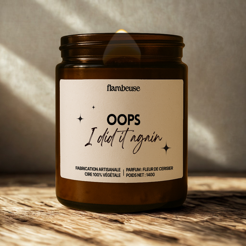 Bougie "Oops, I did it again"