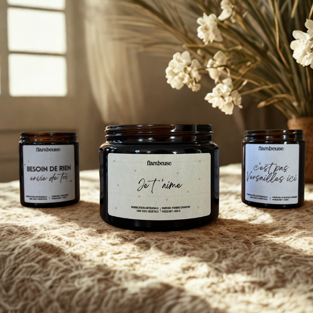 Bougie "Je t'aime"