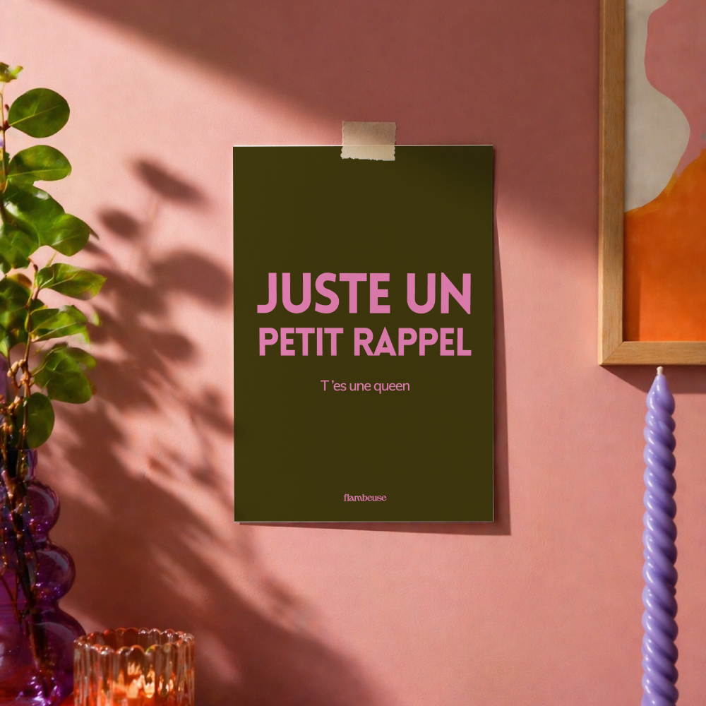 Carte de voeux A6 - Juste un petit rappel, t'es une queen