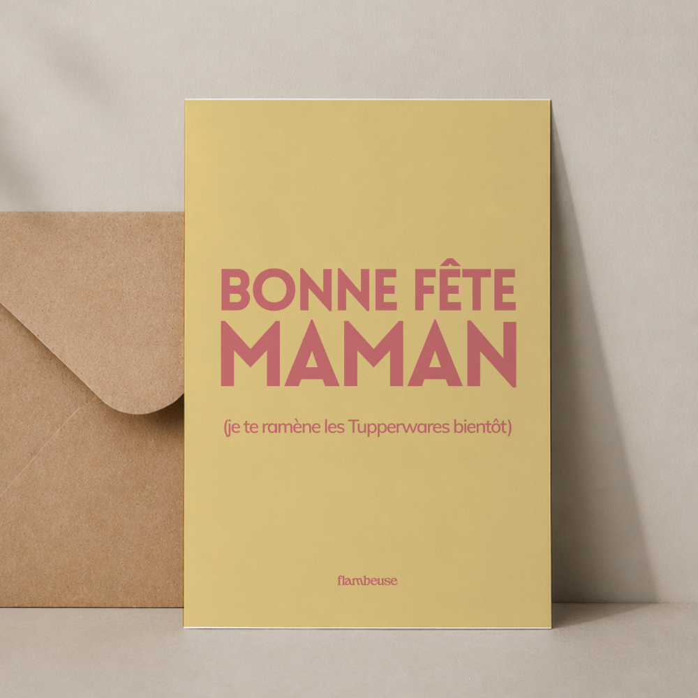 Carte de voeux A6 - Bonne fête maman