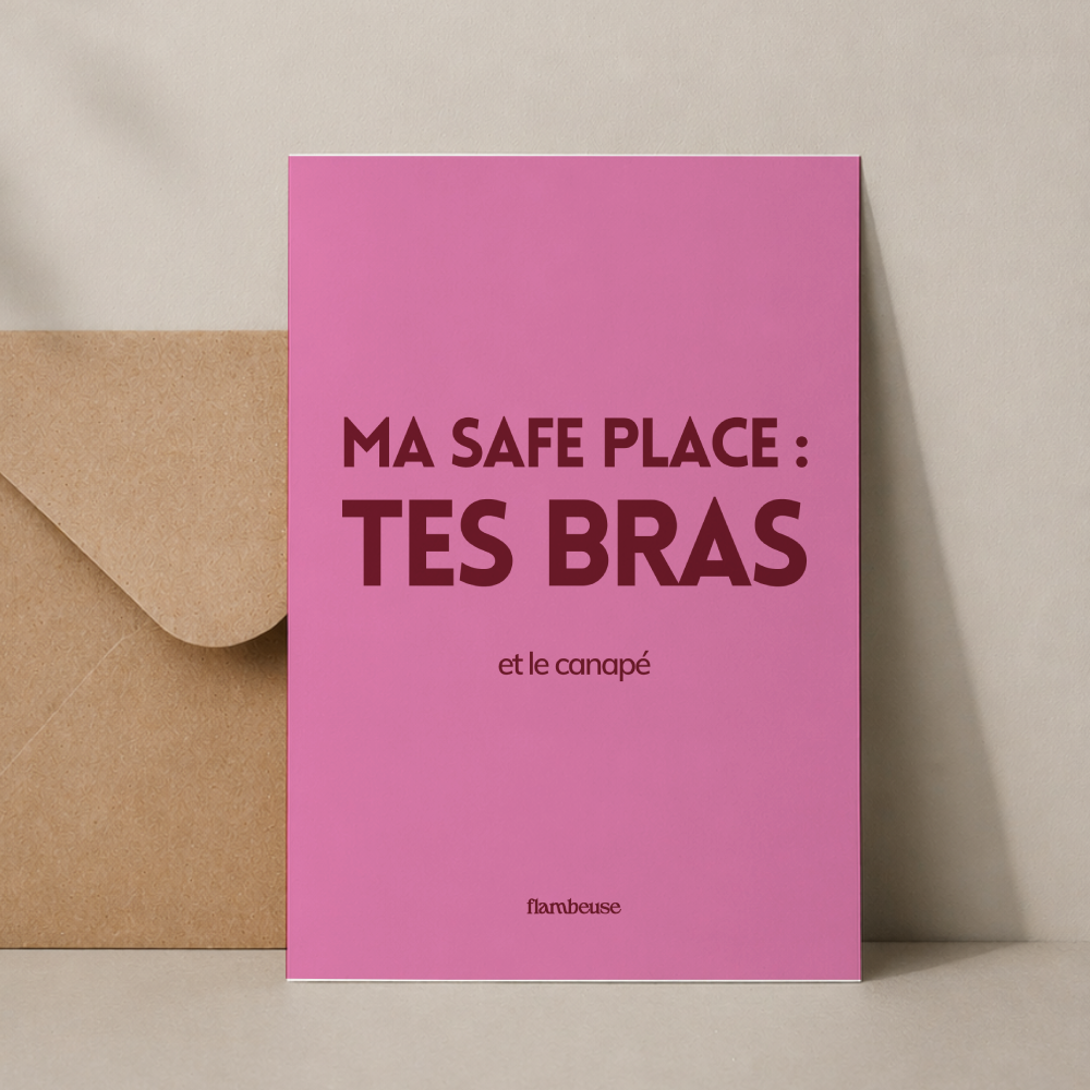 Carte de voeux A6 - Ma safe place