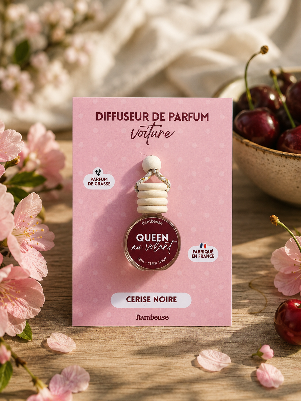 Diffuseur Voiture Rechargeable 10mL - Cerise Noire