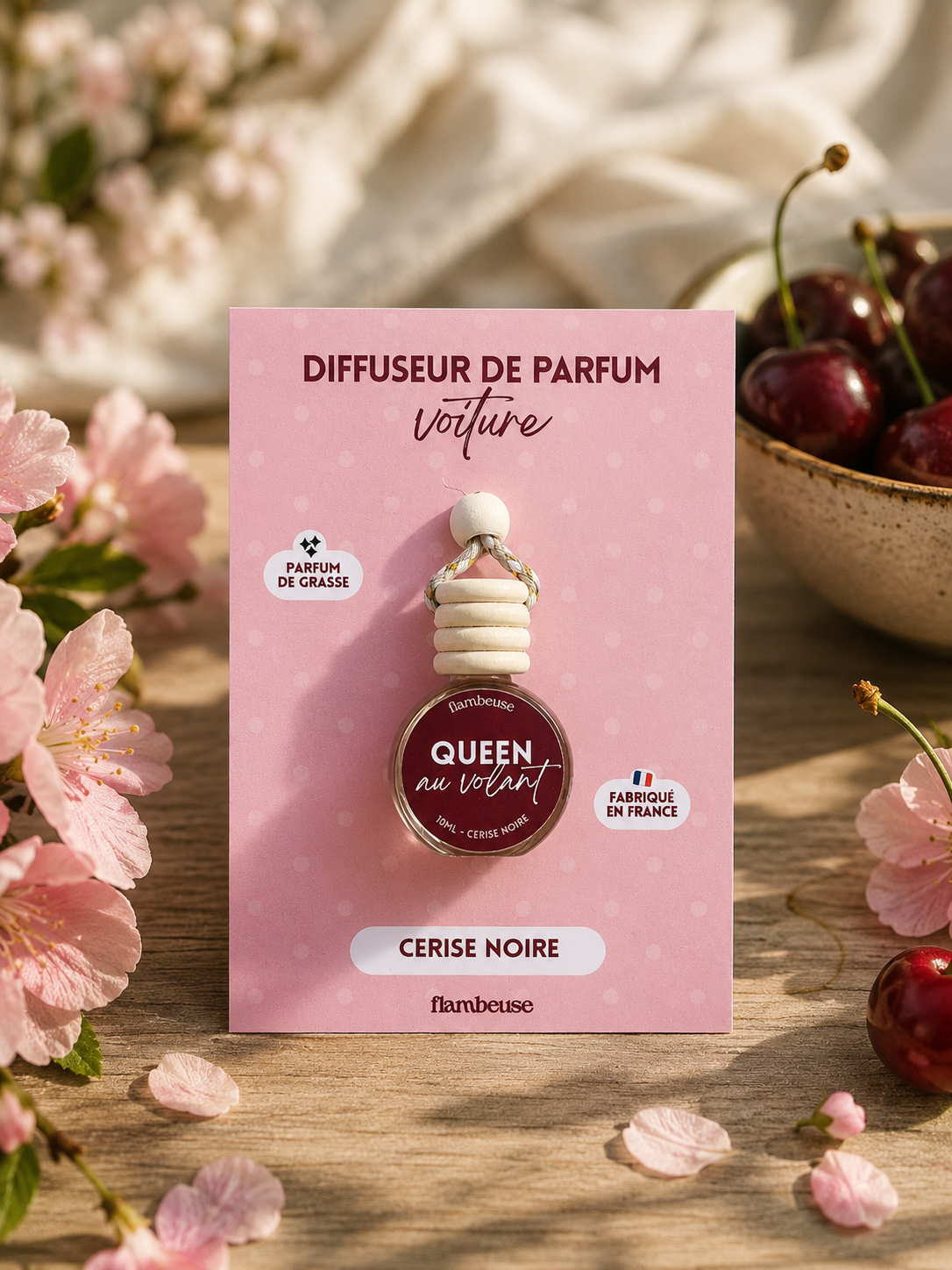 Diffuseur Voiture Rechargeable 10mL - Cerise Noire